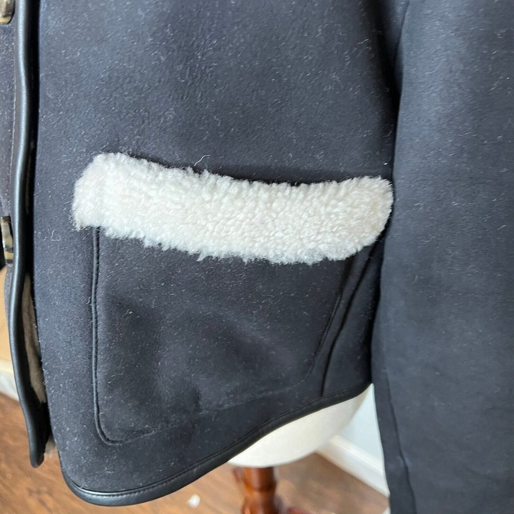 J.Crew $950 Collection Limited Edition Cropped Shearling Jacket Size S BV677 - Picture 5 of 12